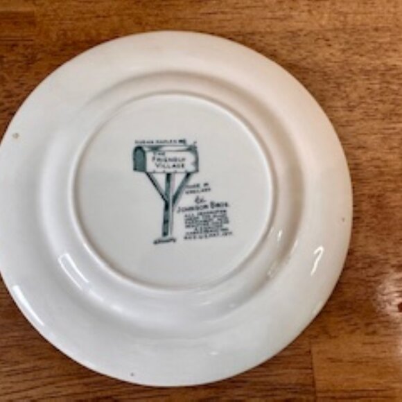Vintage Johnson Brothers Friendly Village Side Plate Sugar‎ Maples Scene - Picture 2 of 4